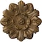 Ekena Millwork Emery Leaf Ceiling Medallion, Hand-Painted Rubbed Bronze, 7 5/8"OD x 1"P CM07EMRZS - alternate 1